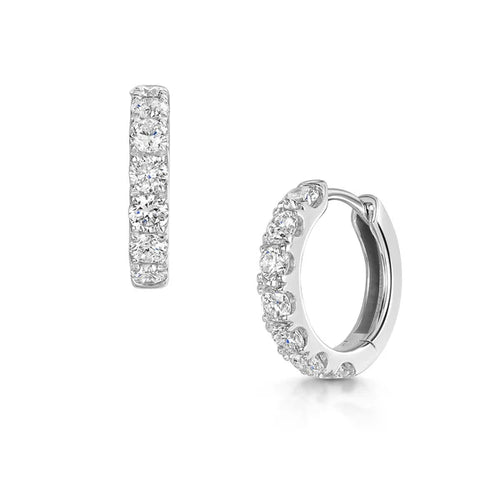 Diamond Hoop Earrings