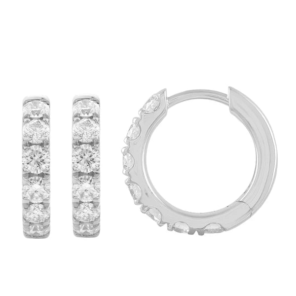 Diamond Hoop Earrings