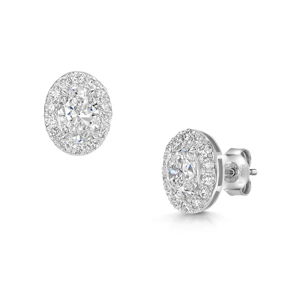 Halo Diamond Earrings
