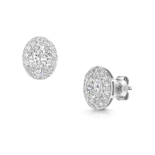 Halo Diamond Earrings
